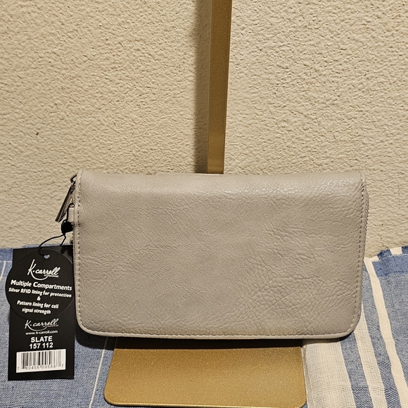 k carroll Handbags - Slate Crossbody With Kisslock By K-carroll